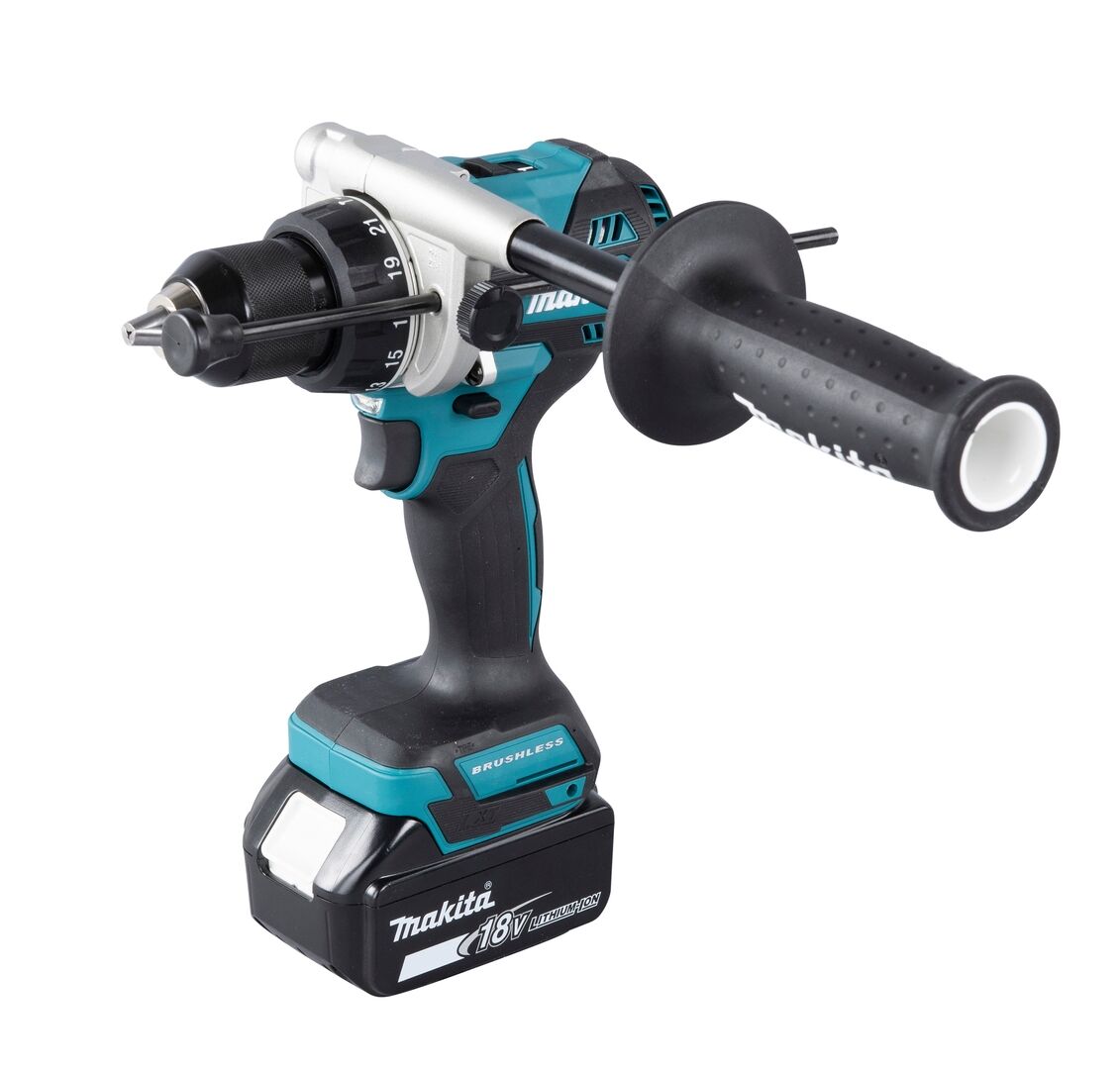 MAKITA Akku-Schlagbohrschr. DHP486RTJ 2 x 18V 5,0 Ah, Ladegerät, im MAKPAC MAKITA Akku-Schlagbohrschr. DHP486RTJ 2 x 18V 5,0 Ah, Ladegerät, im MAKPAC
