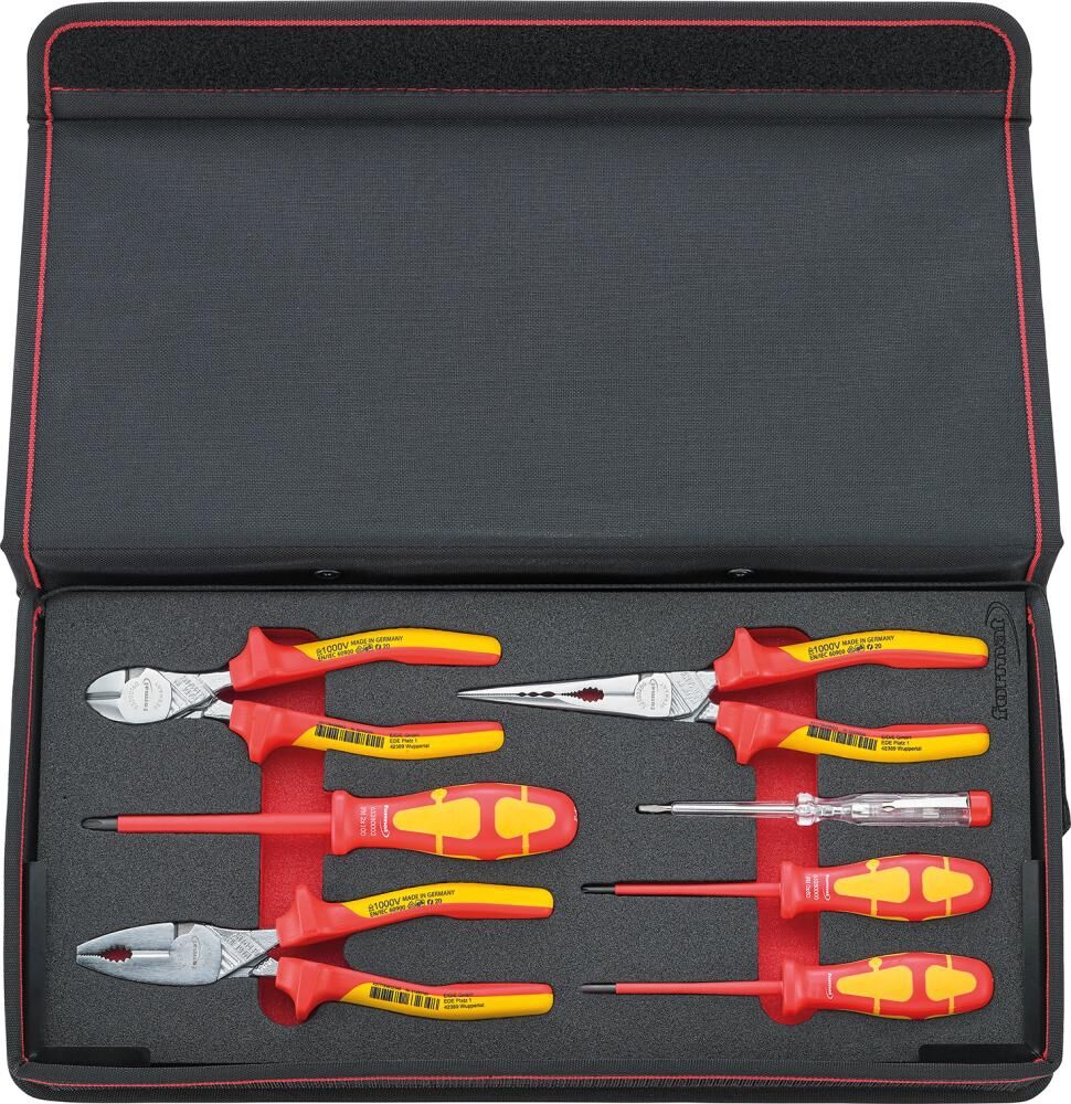 FORMAT Zangen-Set MIG Schraubendreher VDE 7-teilig Mappe FORMAT Zangen-Set MIG Schraubendreher VDE 7-teilig Mappe