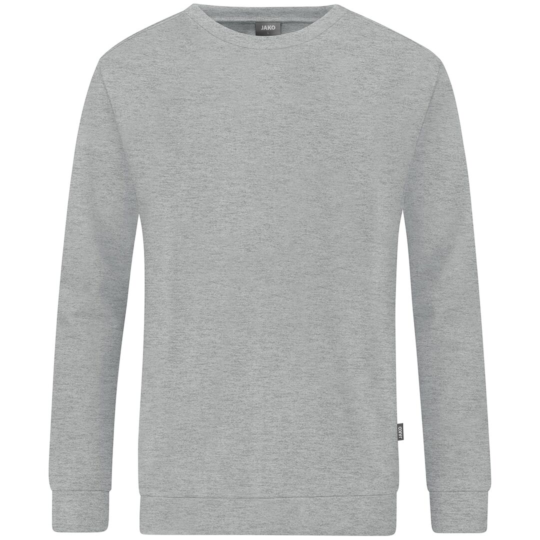 JAKO Sweat Organic Unisex C8820, Gr. L hellgrau meliert