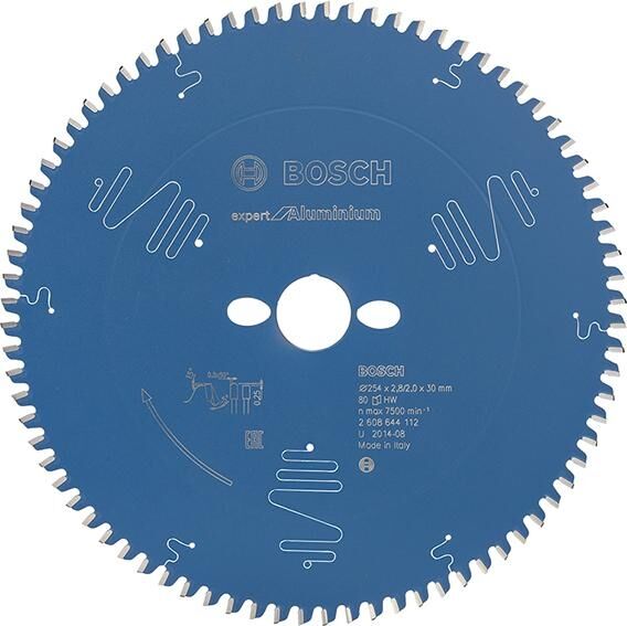 BOSCH Kreissägeblatt HW Expert fürAlu 254x30x2,8 80T