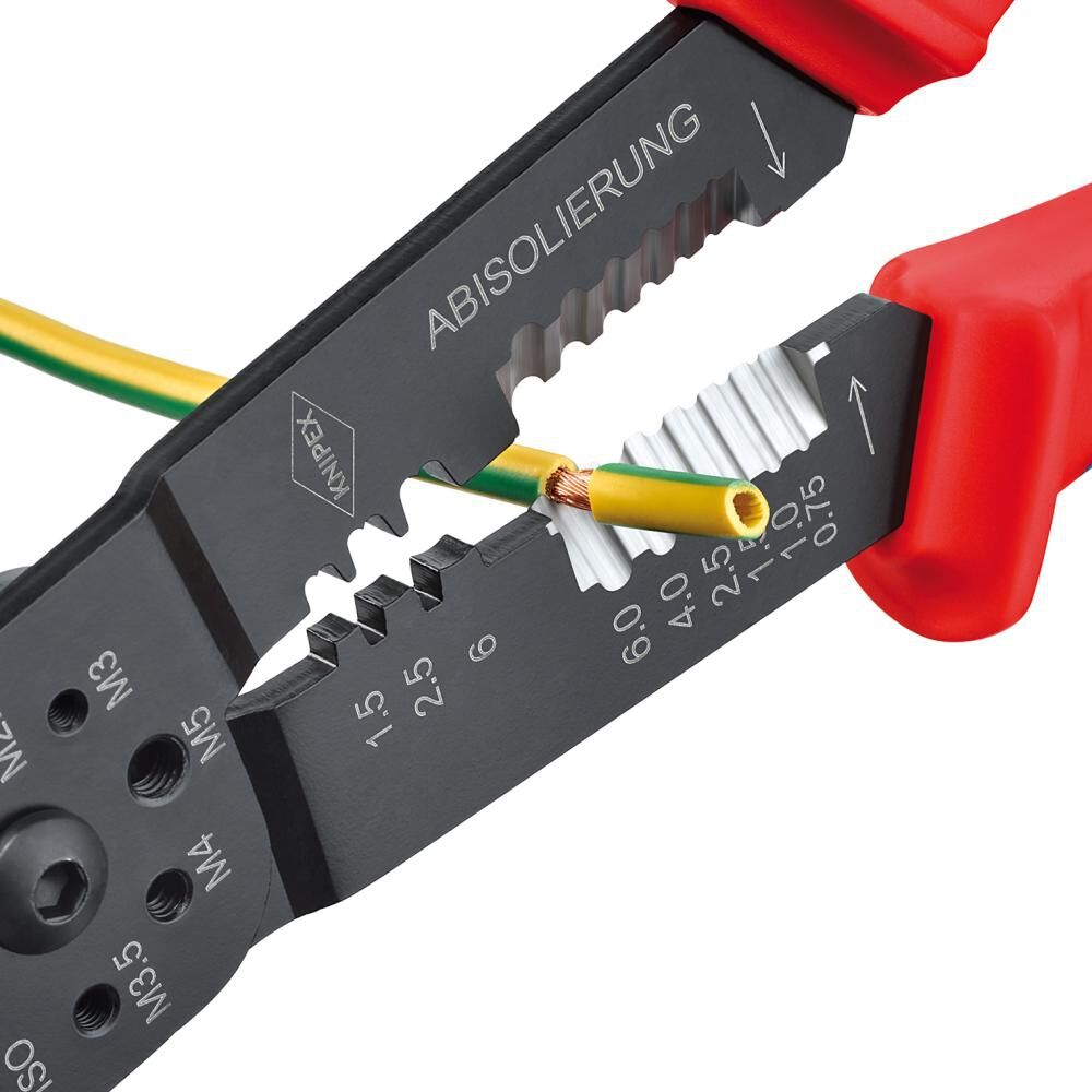 KNIPEX 97 22 240 Crimpzange mit Mehrko.-Hülle schwarz lackiert 240 mm KNIPEX 97 22 240 Crimpzange mit Mehrko.-Hülle schwarz lackiert 240 mm