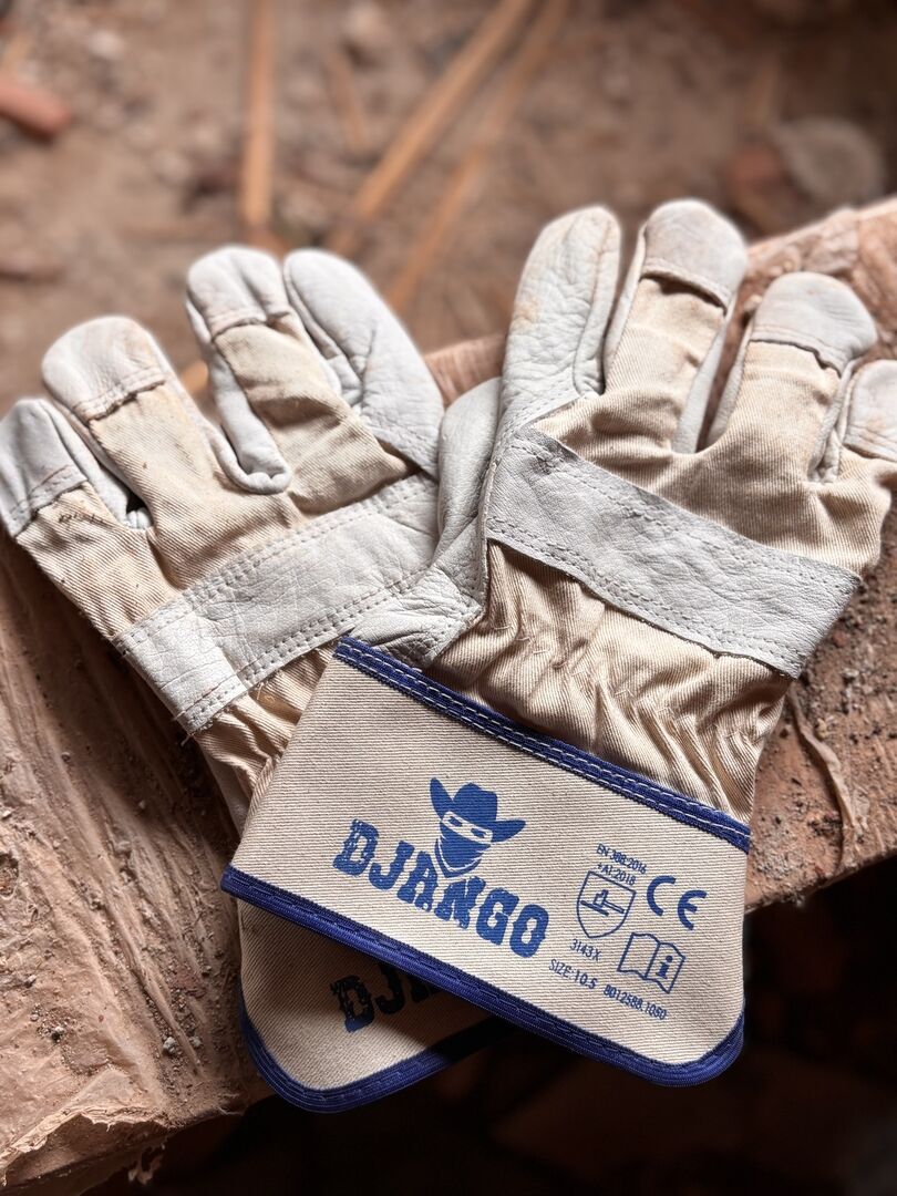 WEMAG Vollleder-Handschuh DJANGO Gr. 10,5 gummierte Stulpe