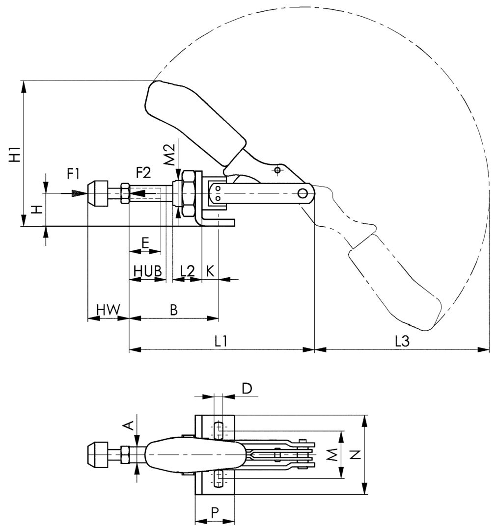 AMF Schubstangenspanner 6841 Gr. 0 AMF Schubstangenspanner 6841 Gr. 0