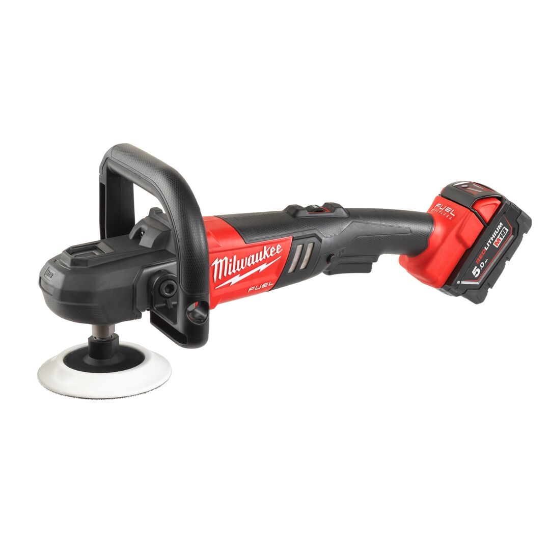 MILWAUKEE Akku-Poliermaschine M18 FAP 2x18V/5Ah Ladegerät HD Box