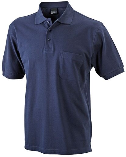 JN Mens Polo Pocket JN922 100%BW, navy, Größe S