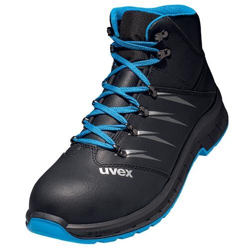 UVEX 2 trend Sicherheits-Stiefel Gr. 38 W11 S2 ESD SR schwarz/blau 6935.8