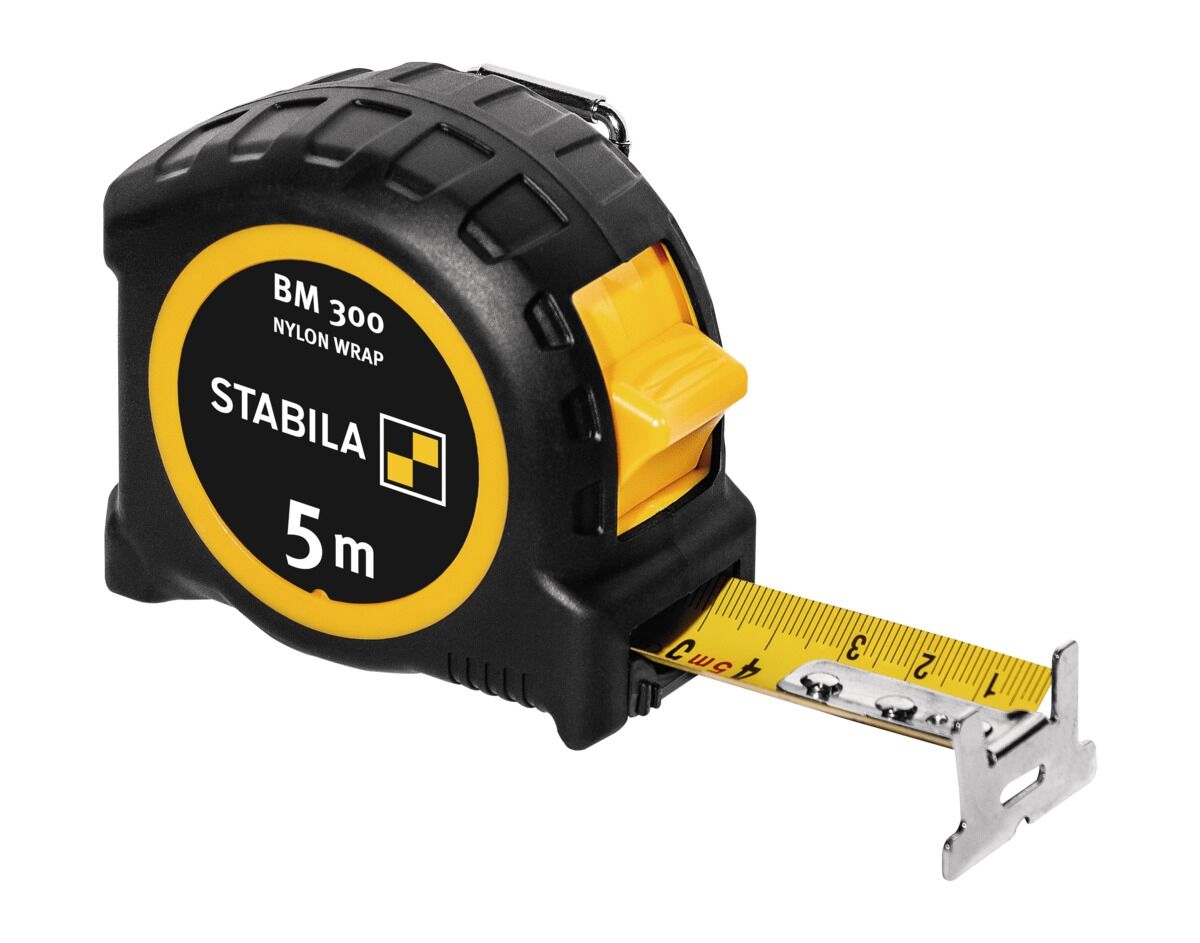 STABILA Taschenbandmaß BM 300 5m metrische Skala
