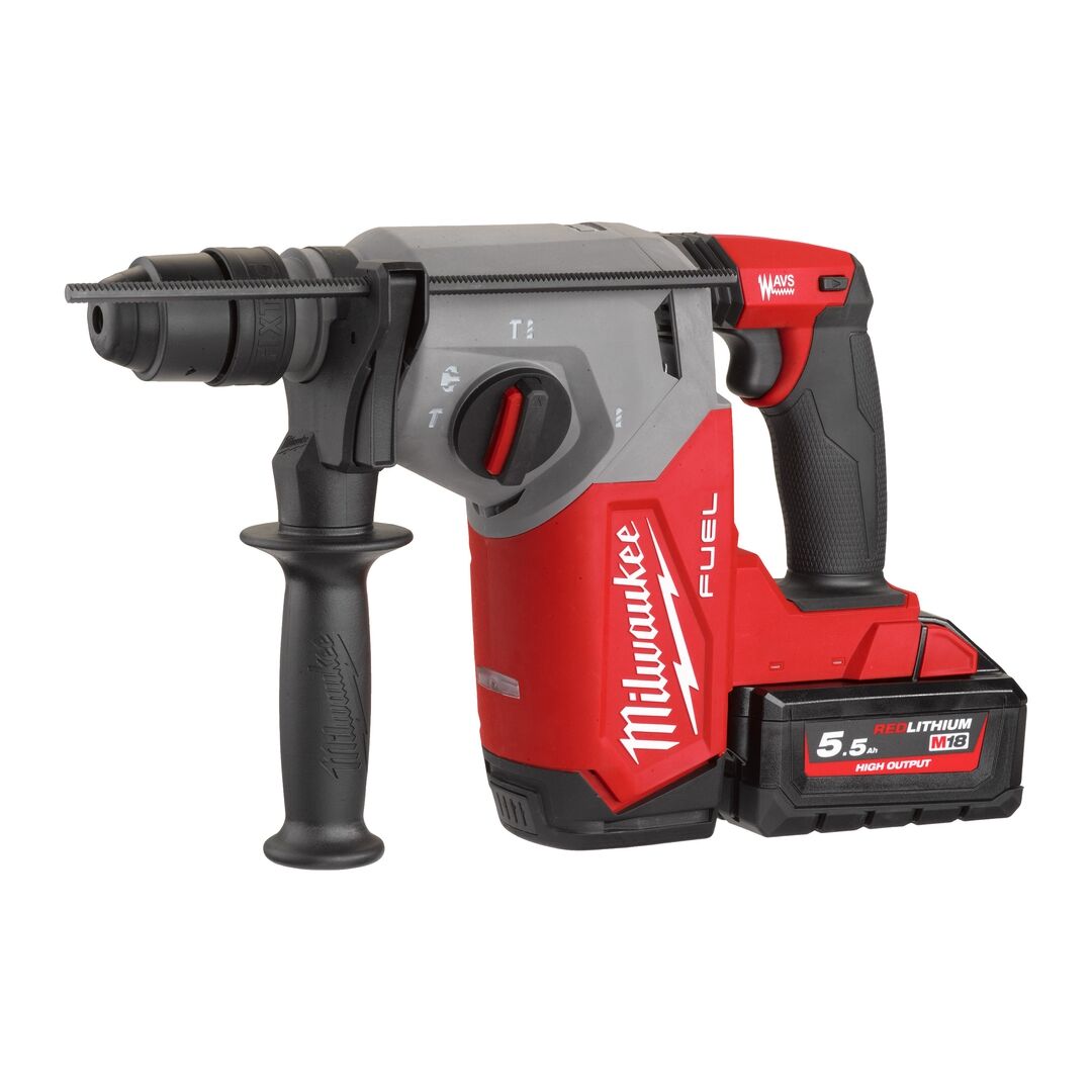 MILWAUKEE Akku-Kombihammer M18FHX-552X 2x18V/5,5Ah Ladegerät HD Box