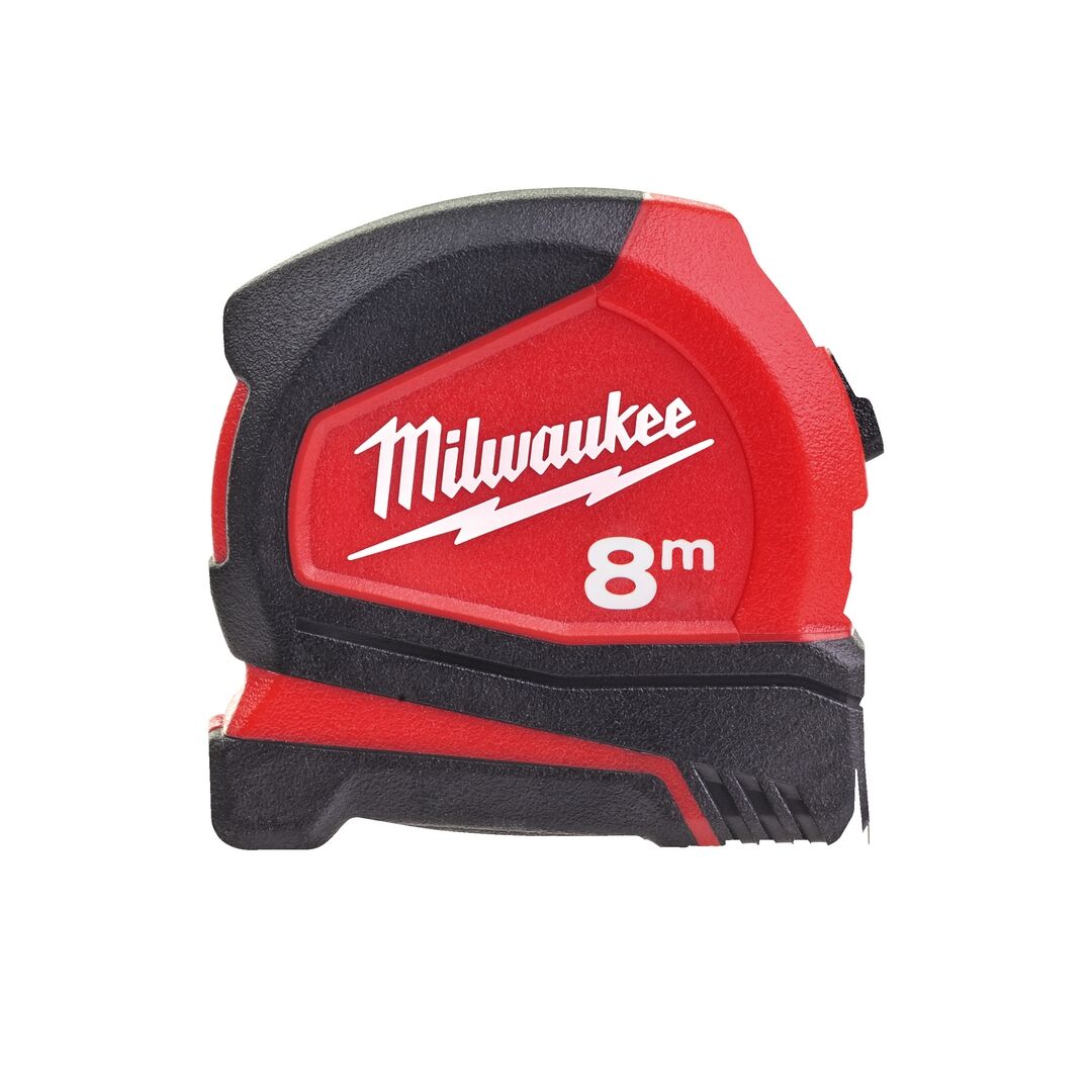 MILWAUKEE Premium-Bandmaß 8m, 33 mm breites Band, nicht-magnetisch