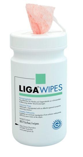 LORDIN Wipes Feuchttücher für Hände u. Gegenstände, Dose a 80 Tücher (20x27 cm)