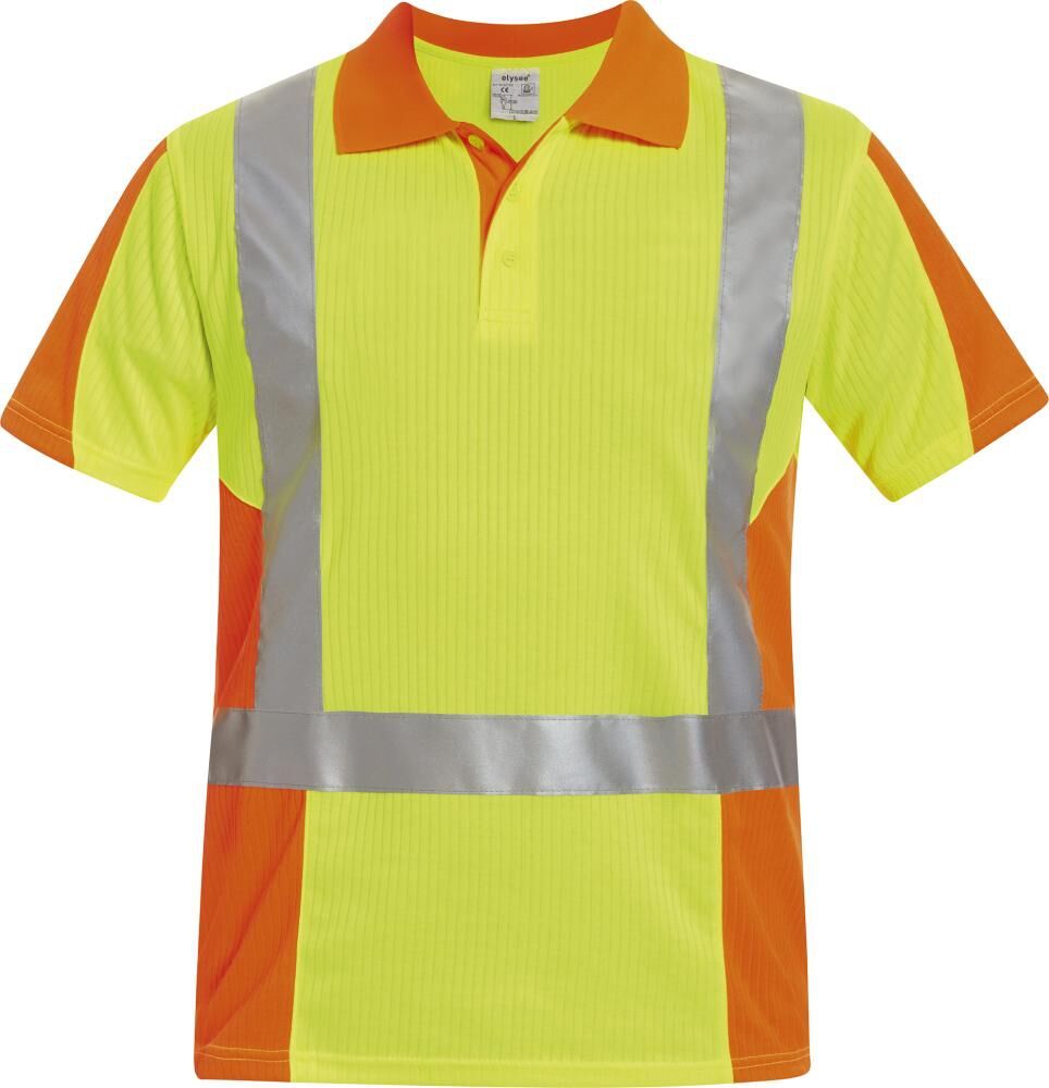 Warn-Poloshirt-Zwolle gelb/orange Gr. L