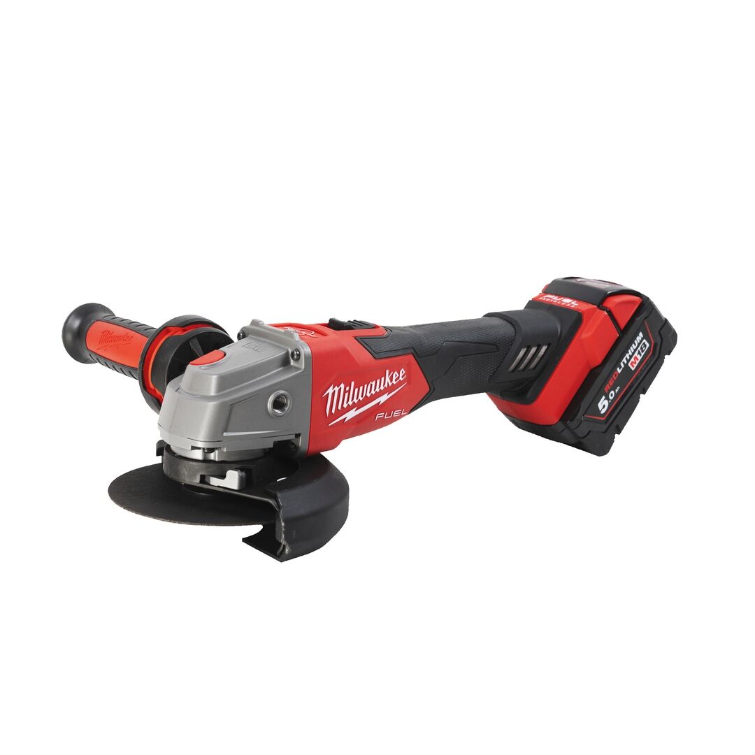 MILWAUKEE Akku-Winkelschleifer M18FSAG125XB-502X, 2x5Ah, Ladeg., Box MILWAUKEE Akku-Winkelschleifer M18FSAG125XB-502X, 2x5Ah, Ladeg., Box