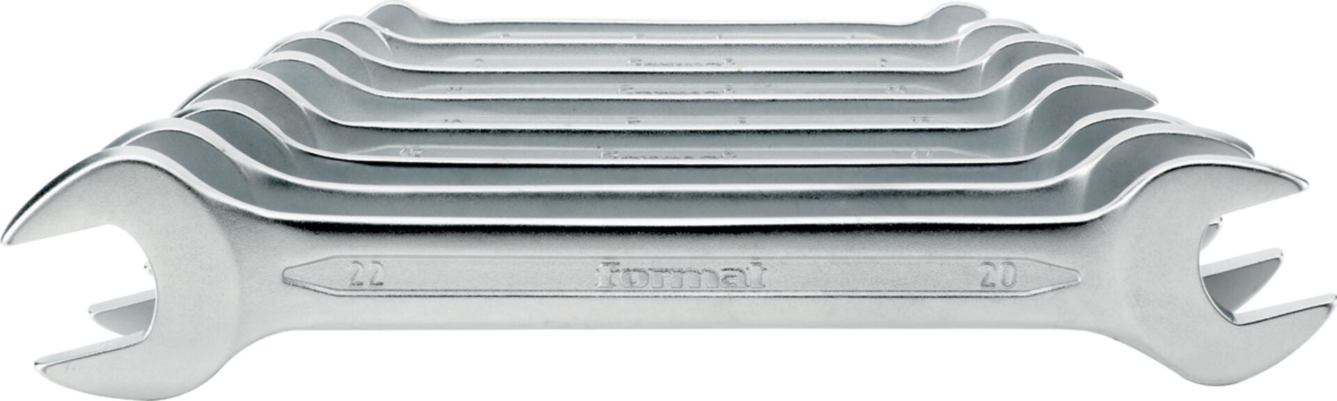 FORMAT Doppelmaulschlüssel-Set DIN3110 6-32mm 12-teilig FORMAT Doppelmaulschlüssel-Set DIN3110 6-32mm 12-teilig