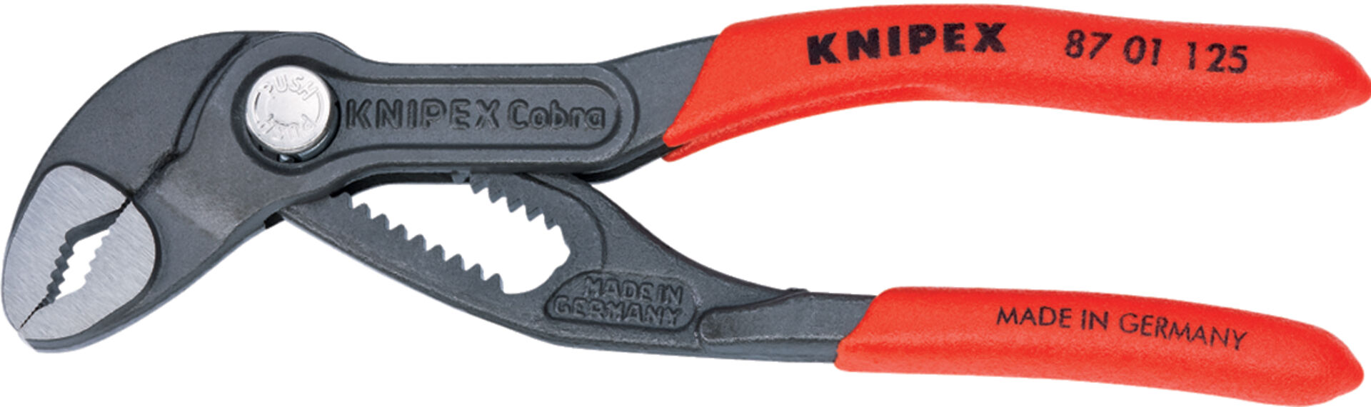 KNIPEX Wasserpumpenzange Cobra 87 01 125 Kunststoff überz., atramentiert, 125 mm