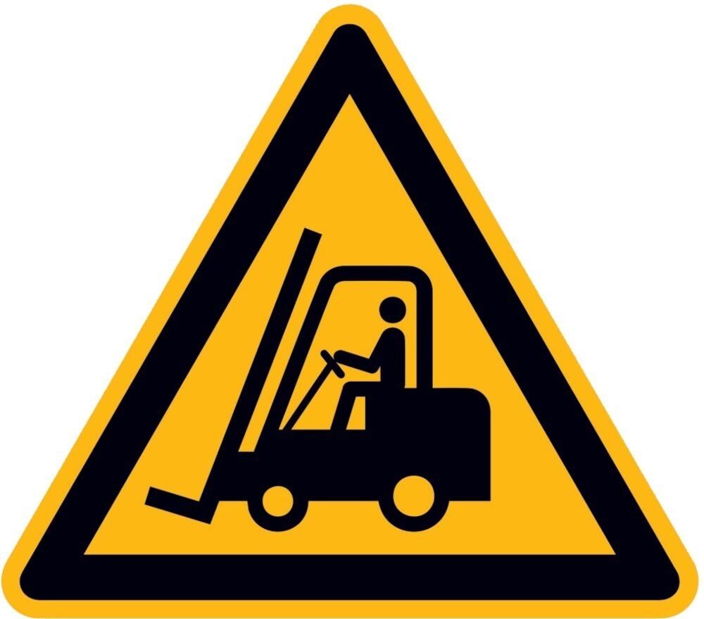Warnschild Alu gepr Flurförderzeuge SL310mm Warnschild Alu gepr Flurförderzeuge SL310mm
