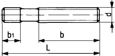 AMF Stiftschraube D6379 M12x125mm AMF Stiftschraube D6379 M12x125mm