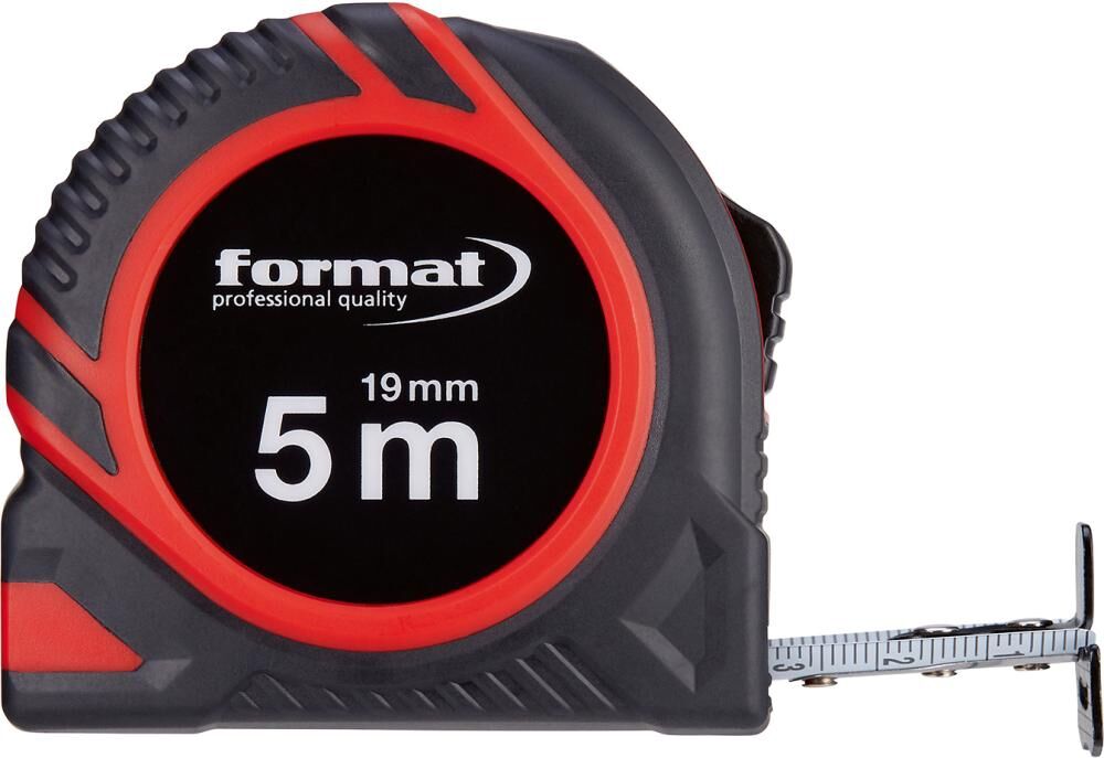 FORMAT Taschenbandmaß weiß 5mx19mm FORMAT Taschenbandmaß weiß 5mx19mm