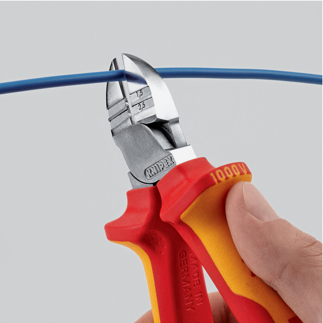KNIPEX 14 26 160 Abisolier- Seitenschneider isol. VDE verch. 160 mm KNIPEX 14 26 160 Abisolier- Seitenschneider isol. VDE verch. 160 mm