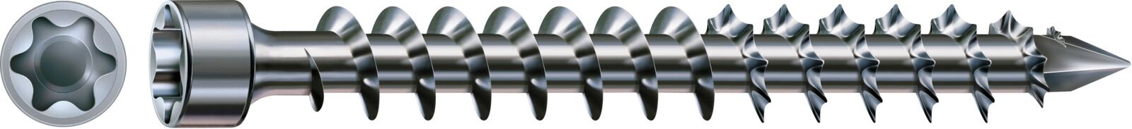 SPAX Zylinderkopf T-STAR+ T40 Vollg. CUT WIROX 50St, 8x400mm