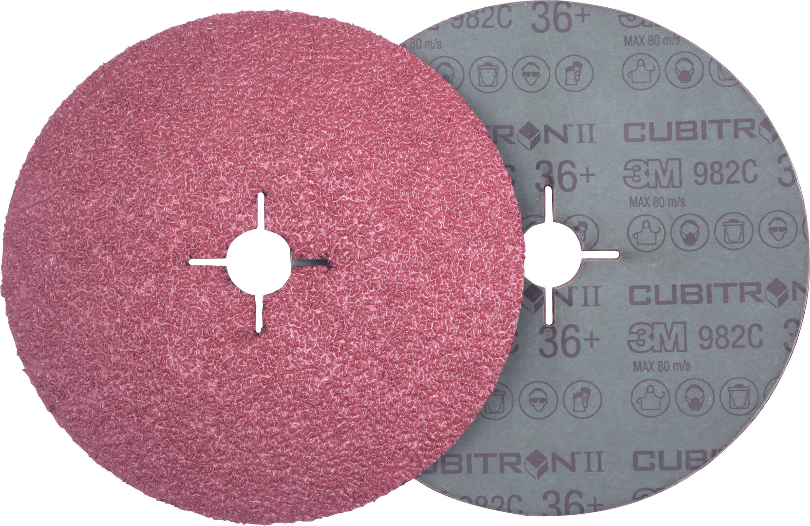 3M Fiberschleifscheibe Cubitron II für Stahl, 125mm, P36+