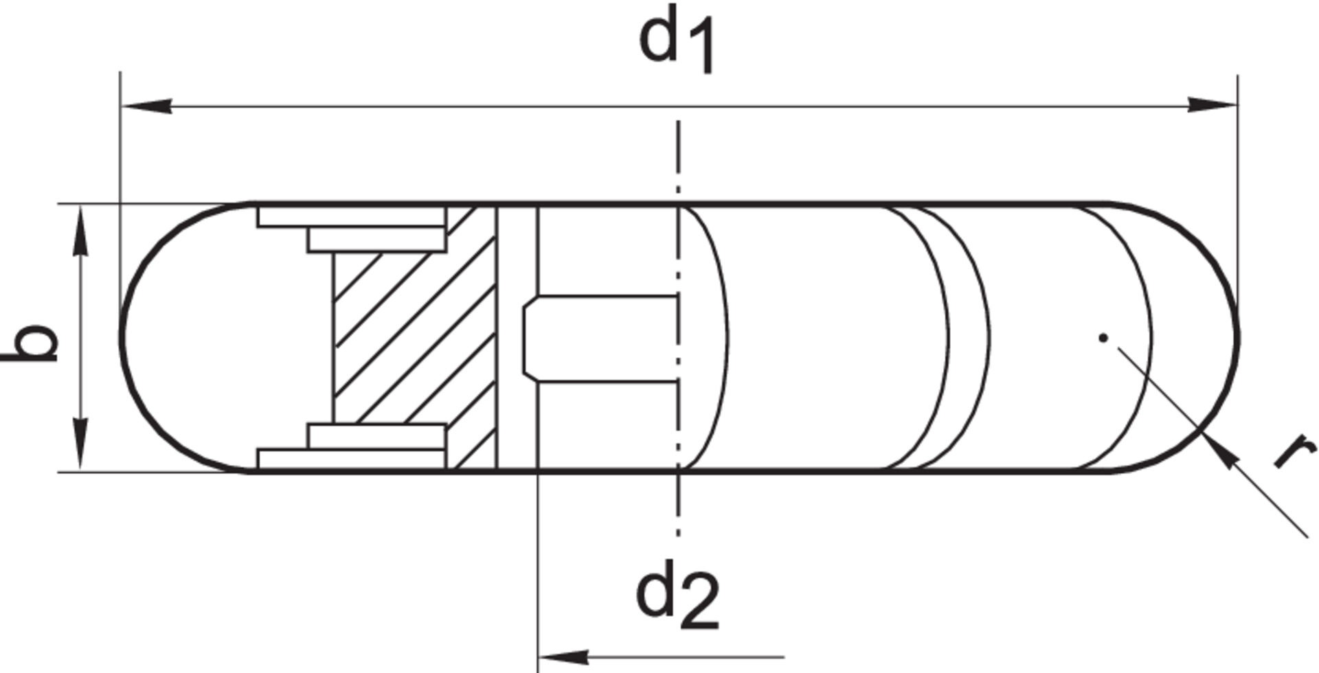 FORMAT Halbrundfräser DIN856 HSS 80 x 11 mm R 5,5