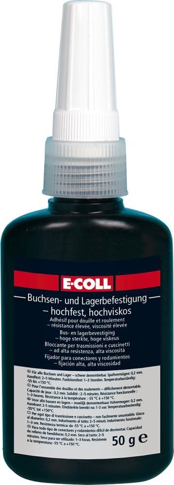 E-COLL Buchsen- & Lagerkleber hochfest-hochviskos 50ml E-COLL Buchsen- & Lagerkleber hochfest-hochviskos 50ml
