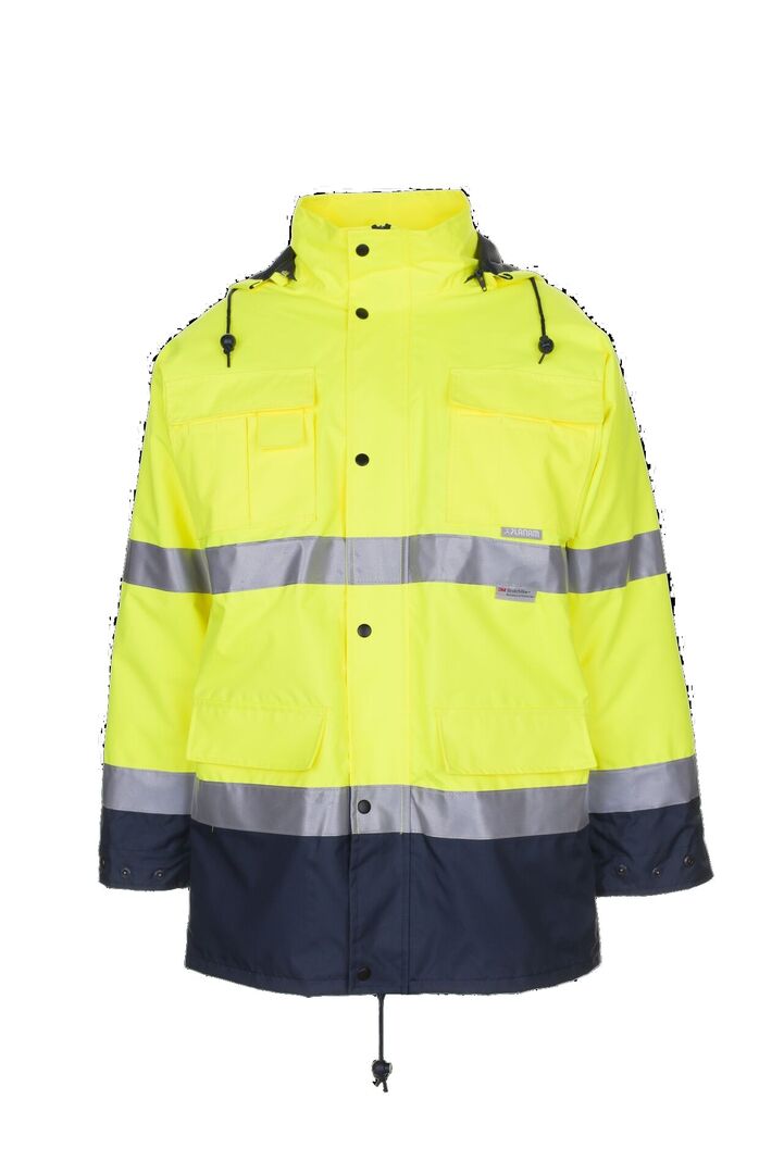 PLANAM Warnschutz Parka 2057 Atmungsaktiv Gelb/Marine Gr. S PLANAM Warnschutz Parka 2057 Atmungsaktiv Gelb/Marine Gr. S