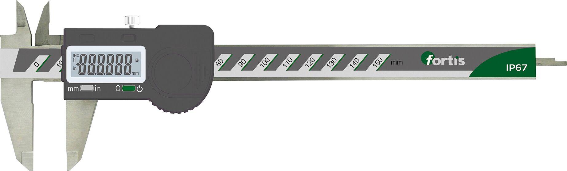 Messschieber dig. 150/0,01mm IP67   FORTIS