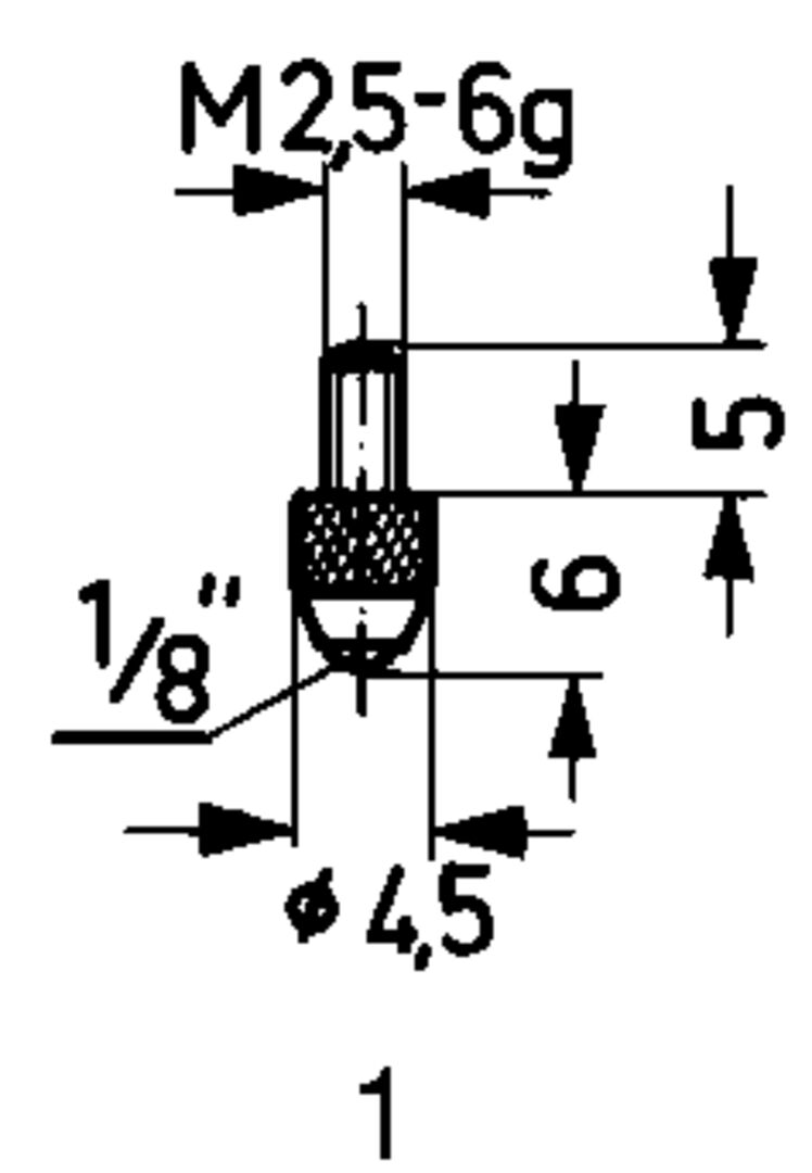 Messeinsatz f.Messuhren u.Feinz. Stahl Abb. 1/Standard Käfer