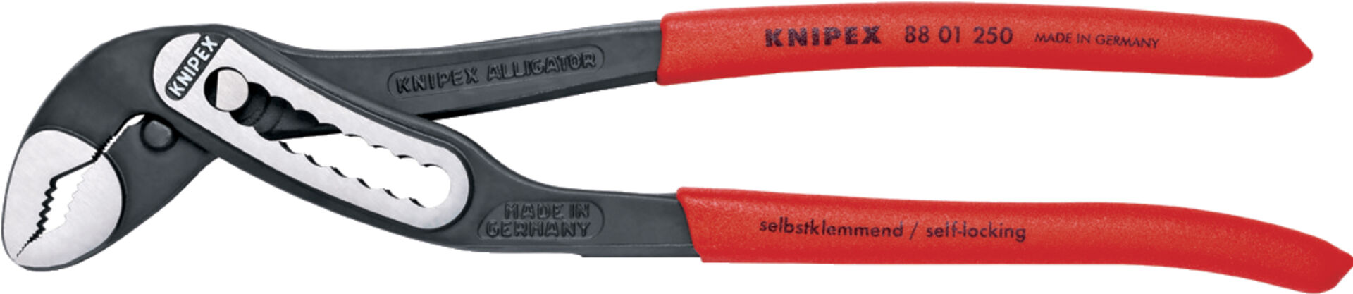 KNIPEX 88 01 250 Alligator Wasserpumpenzange KST überz atrA 250mm KNIPEX 88 01 250 Alligator Wasserpumpenzange KST überz atrA 250mm
