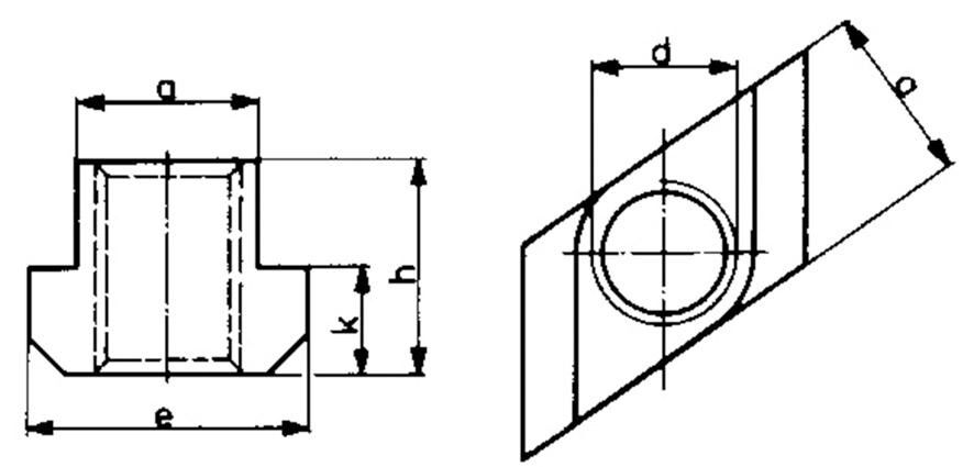 T-Nutensteine "Rhombus" M10X12mm    AMF