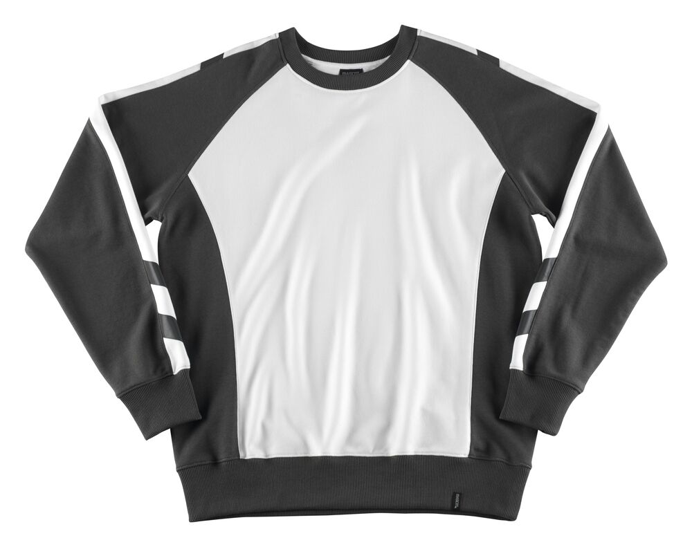 MASCOT Unique Sweat-Shirt Witten Gr. XL weiß/dunkelanthrazit 50570-962