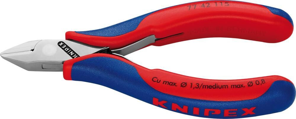 KNIPEX 77 42 115 Elektronik- Seitenschneider mit Mehrko. 115 mm