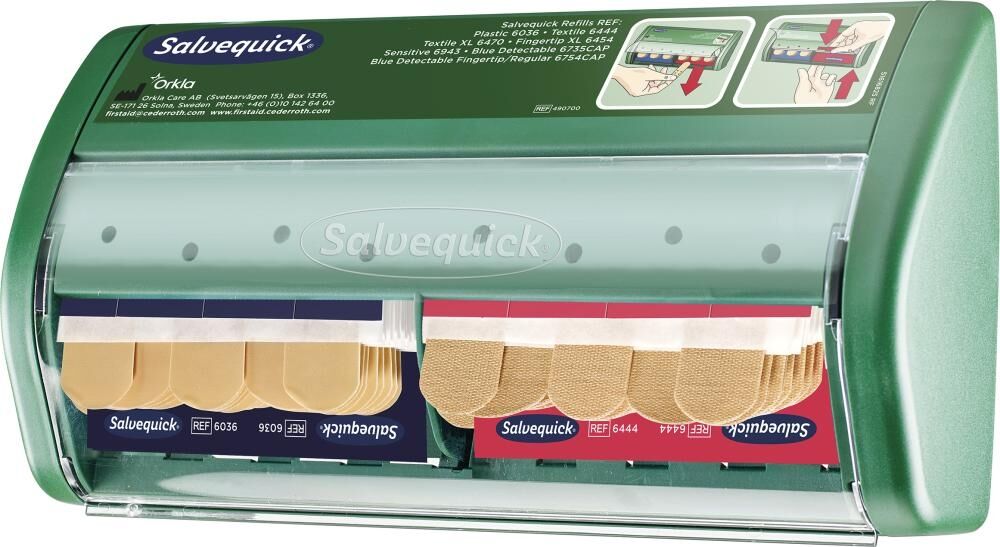Salvequick Pflasterspender 1009070 grün +Refill 6444/6036 Salvequick Pflasterspender 1009070 grün +Refill 6444/6036