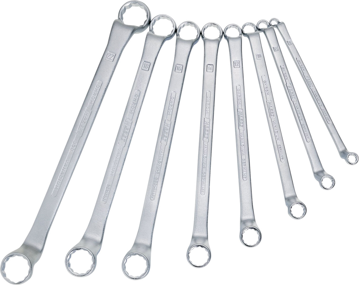 HAZET Doppel-Ringschlüssel-Satz DIN838 630/8, 6-22 mm, 8-teilig HAZET Doppel-Ringschlüssel-Satz DIN838 630/8, 6-22 mm, 8-teilig