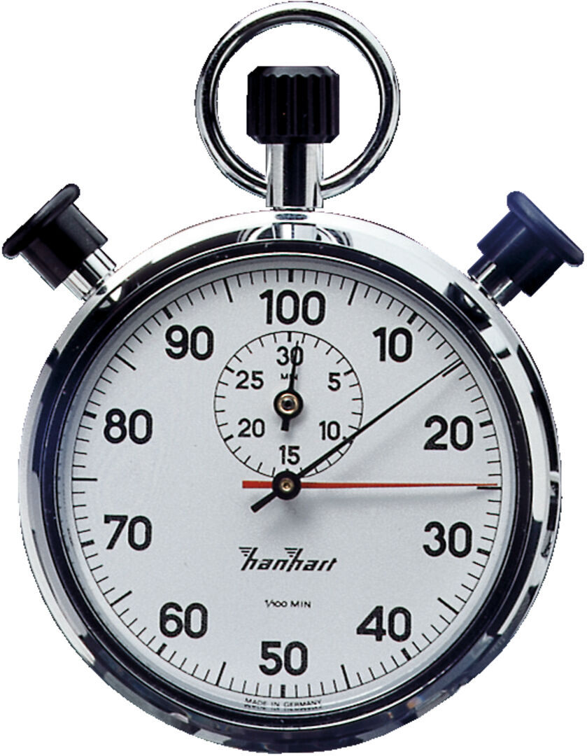 HANHART Präzisions-Dopp.-Stoppuhr 1/100-Min. 30Min. HANHART Präzisions-Dopp.-Stoppuhr 1/100-Min. 30Min.