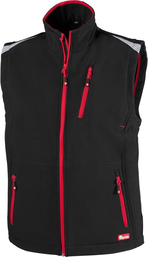 FORTIS Weste 24 schwarz/rot Gr.XL