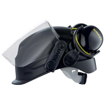 UVEX Helm-Kapsel-Gehörschutz pheos K2P SNR30dB schwarz/gelb Bajonett, 2600.214 UVEX Helm-Kapsel-Gehörschutz pheos K2P SNR30dB schwarz/gelb Bajonett, 2600.214