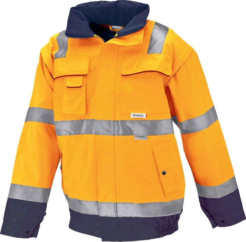 FORMAT Warnschutzparka orange/marine Gr. 4 (XXL)