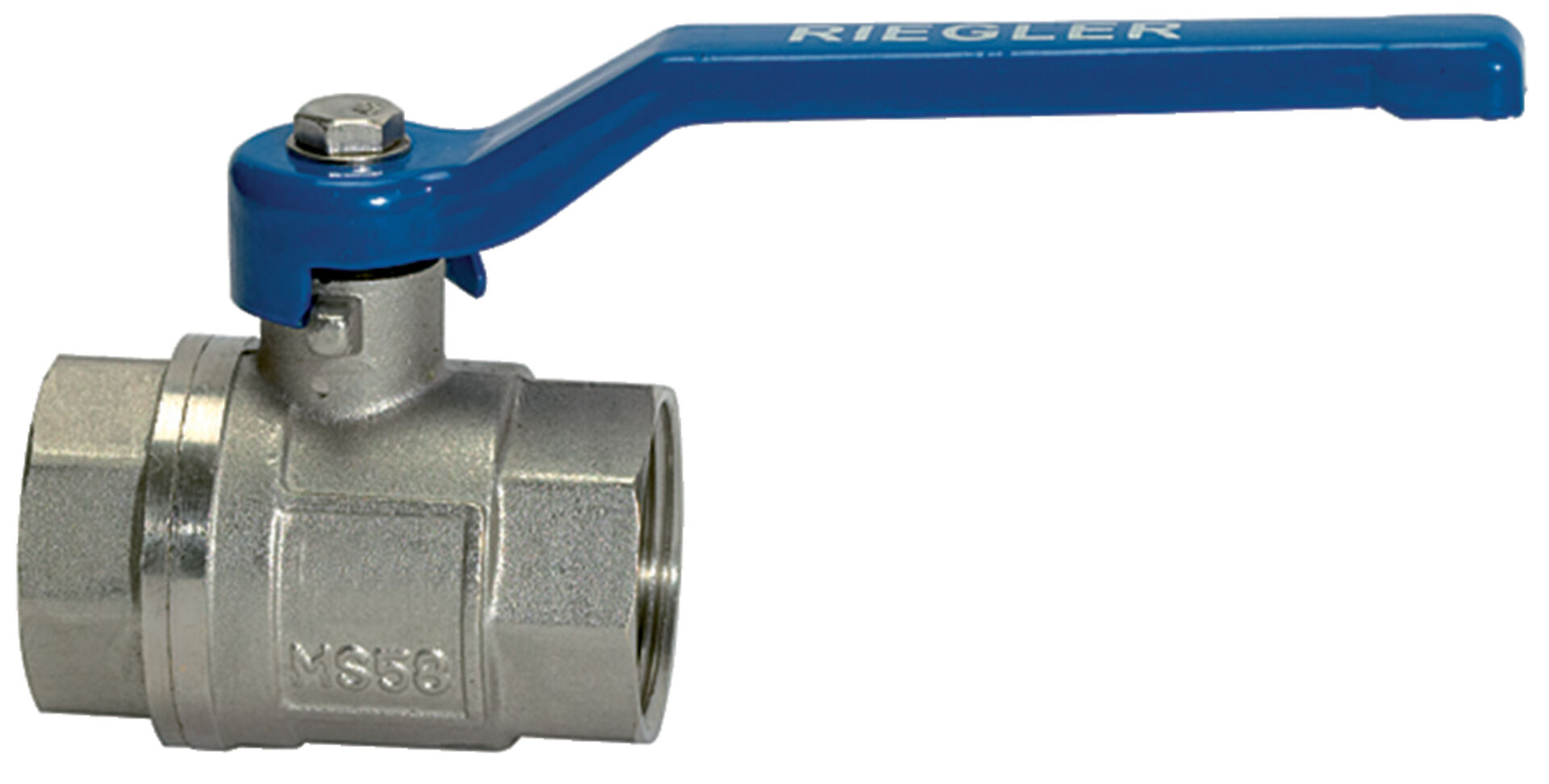 RIEGLER Kugelhahn valve line G 3/8" IG/IG Ms Hebelgr. RIEGLER Kugelhahn valve line G 3/8" IG/IG Ms Hebelgr.