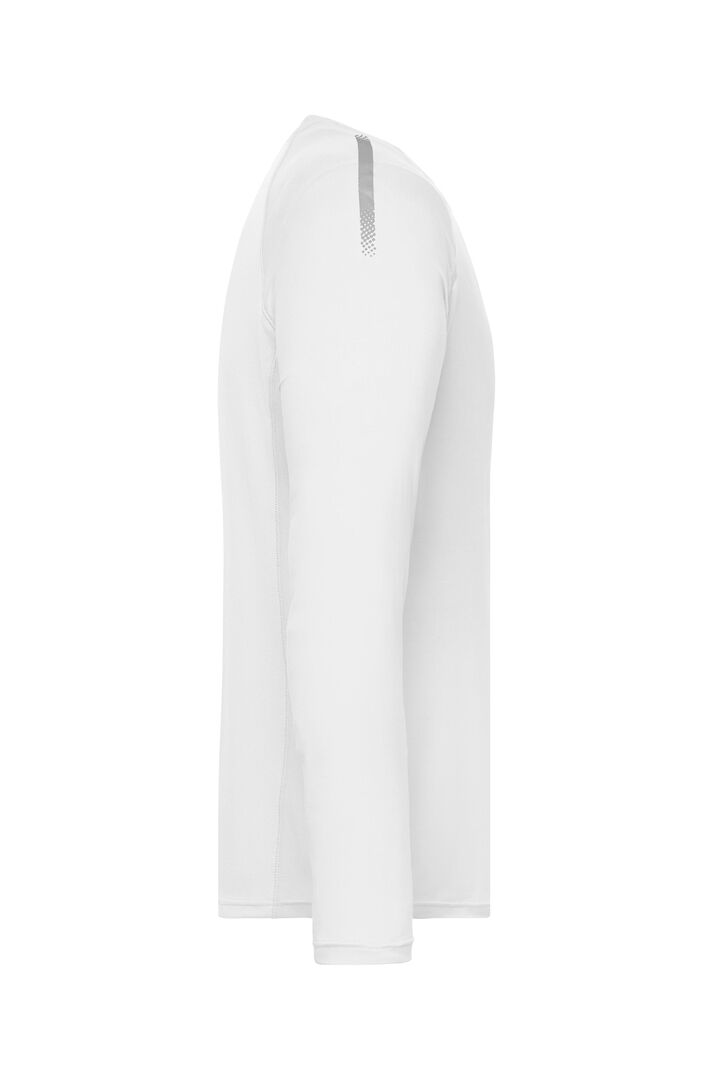 JN Men's Sports Shirt Long-Sleeved JN522 white, Größe S