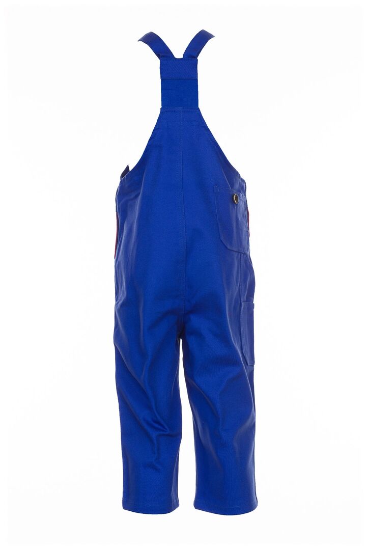 PLANAM Kinder Latzhose Nr. 0164 100%BW 290 g-qm Kornblau-Rot Gr 110-116 PLANAM Kinder Latzhose Nr. 0164 100%BW 290 g-qm Kornblau-Rot Gr 110-116