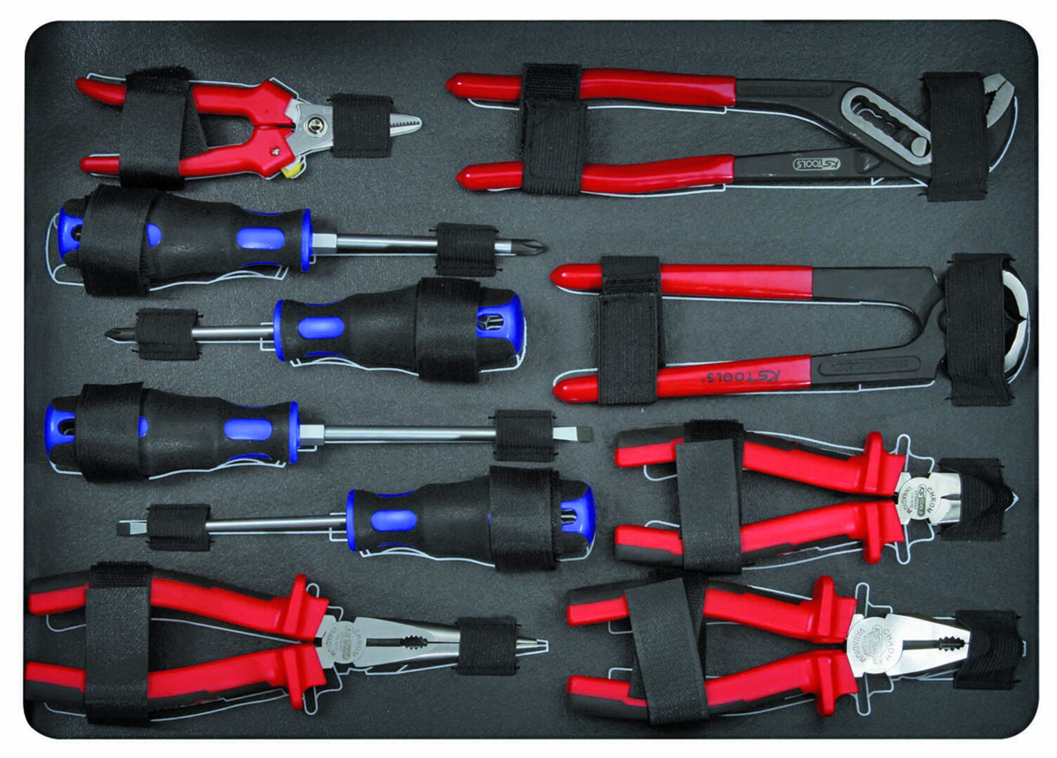 KS TOOLS Universal-Werkzeugsortiment 1/4" + 1/2", 127-teilig im Koffer
