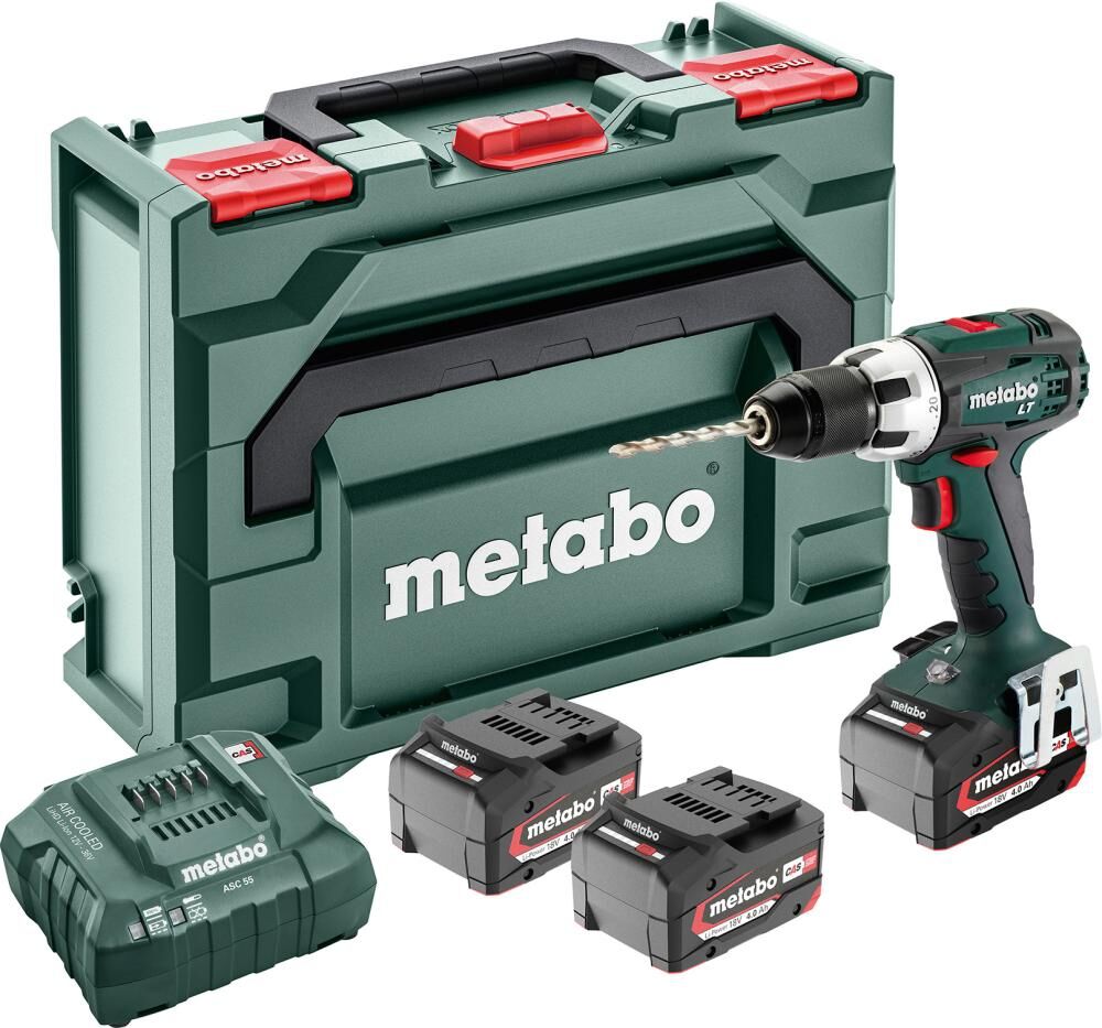 METABO Akku-Bohrschrauber BS 18 LT 3x4Ah metaLOC METABO Akku-Bohrschrauber BS 18 LT 3x4Ah metaLOC