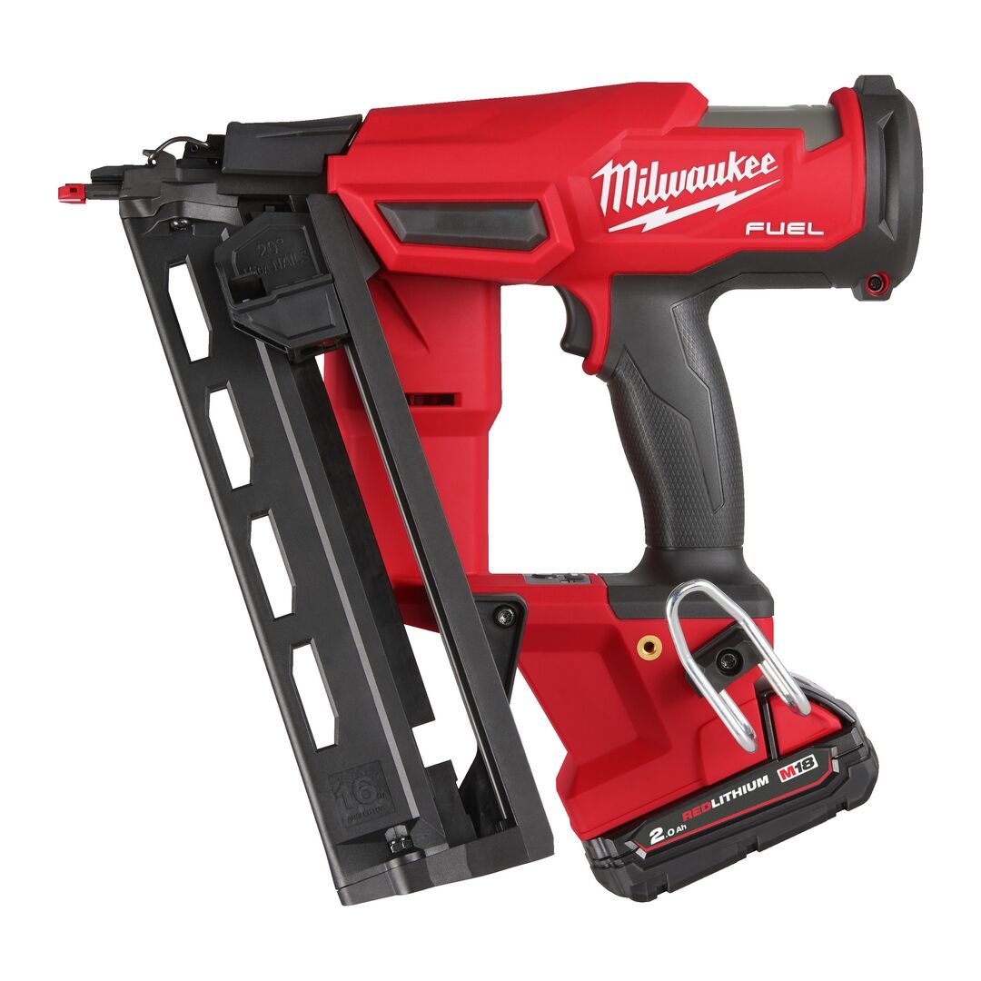 MILWAUKEE FUEL Akku-Nagler M18 FN16GA-202X 2x18V/2,0Ah Ladegerät