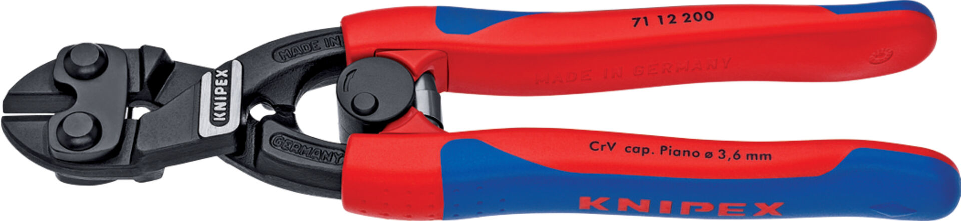 KNIPEX 71 12 200 CoBolt Kompakt- Bolzenschneider Mehrk. atrA 200mm KNIPEX 71 12 200 CoBolt Kompakt- Bolzenschneider Mehrk. atrA 200mm