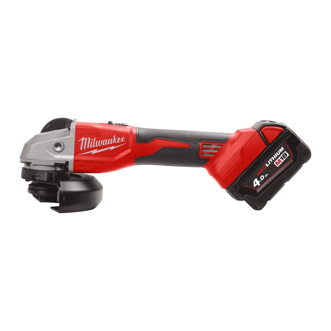 MILWAUKEE Akku-Winkelschleifer 125 mm M18 BLSAG125X-402X, 2x18V/4,0 Ah, Ladeg. MILWAUKEE Akku-Winkelschleifer 125 mm M18 BLSAG125X-402X, 2x18V/4,0 Ah, Ladeg.