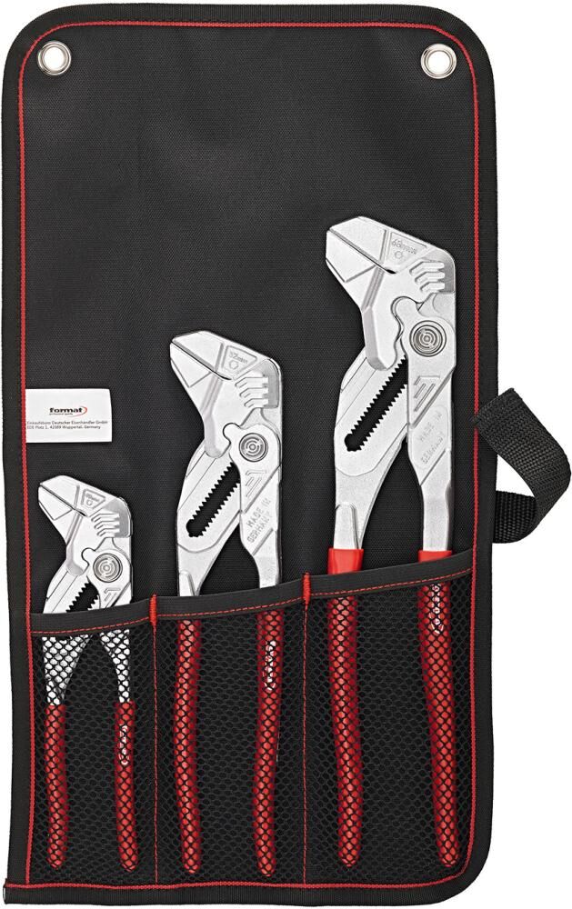 FORMAT Zangenschlüssel-Set 3tlg. 180,250 &300mm in Rolltasche FORMAT Zangenschlüssel-Set 3tlg. 180,250 &300mm in Rolltasche