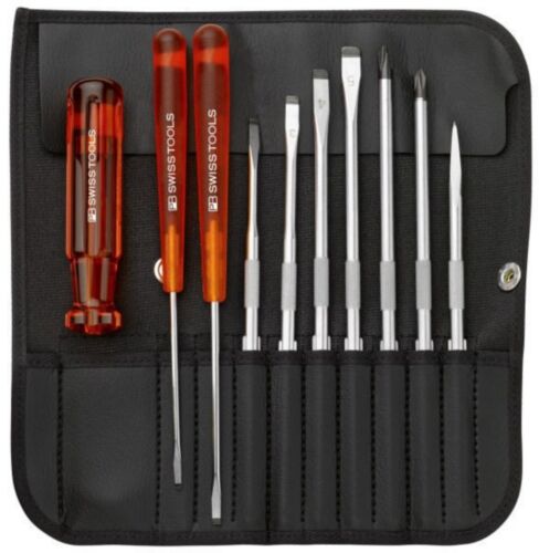 PB Swiss Tools Wechselklingen-Satz 10-teilig in Rolltasche