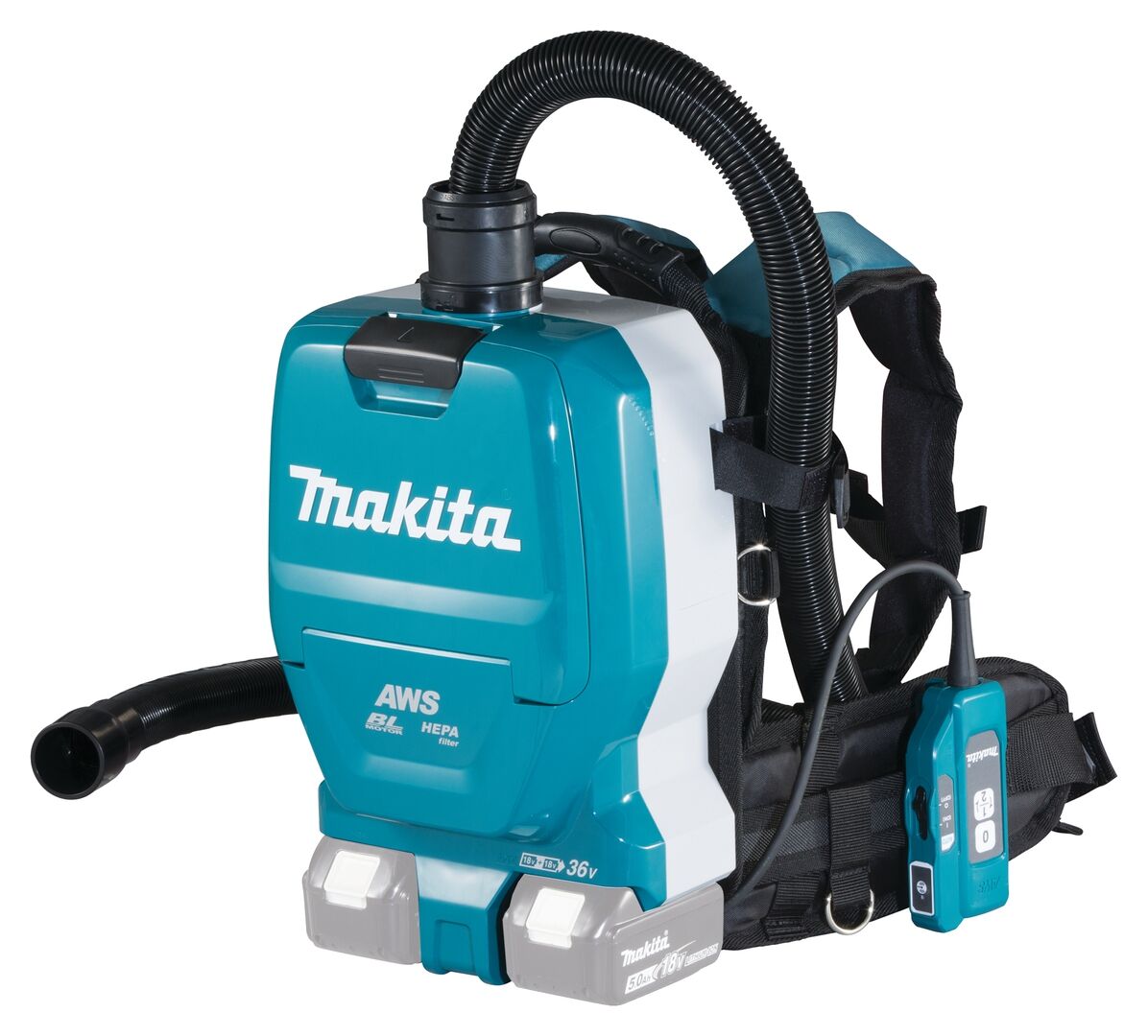 MAKITA Akku-Rucksack 2x18V DVC265ZXU 2 x 18 V, Solo, Bluetooth